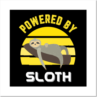 Powered By Sloth Posters and Art